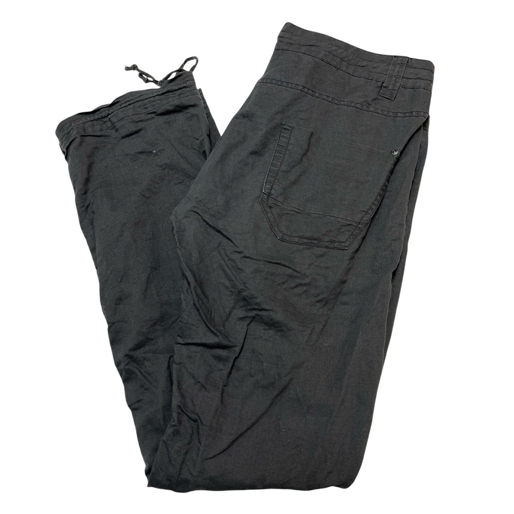 WE Clothing Brand Pant 6 Gray Ramie Cotton Lightweight Coastal Lagenlook Capsule